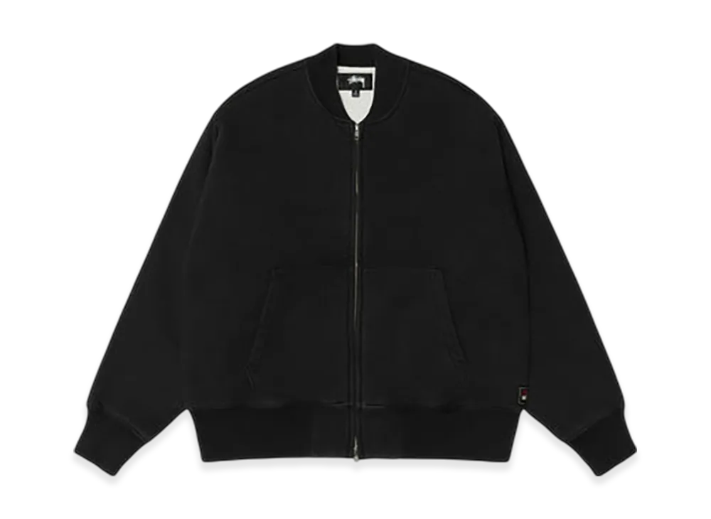 Stussy Thermal Lined Fleece Zip "Black"