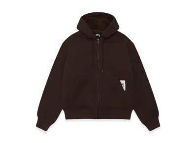 Stussy Bonded Sherpa Hoodie "Brown"