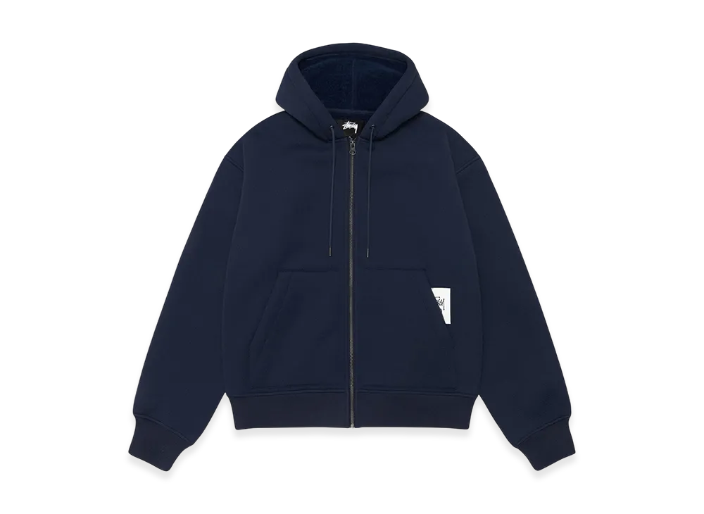 Stussy Bonded Sherpa Hoodie "Blue"