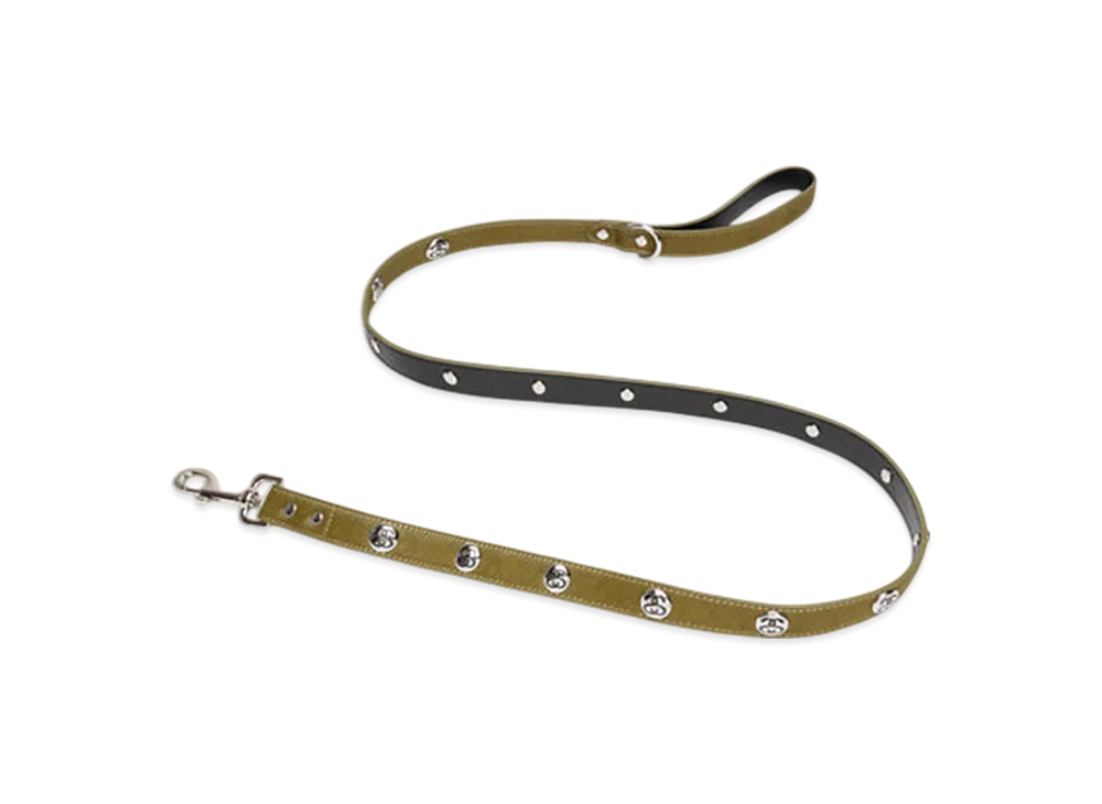 Stussy Studded Dog Leash "Hairy Moss"