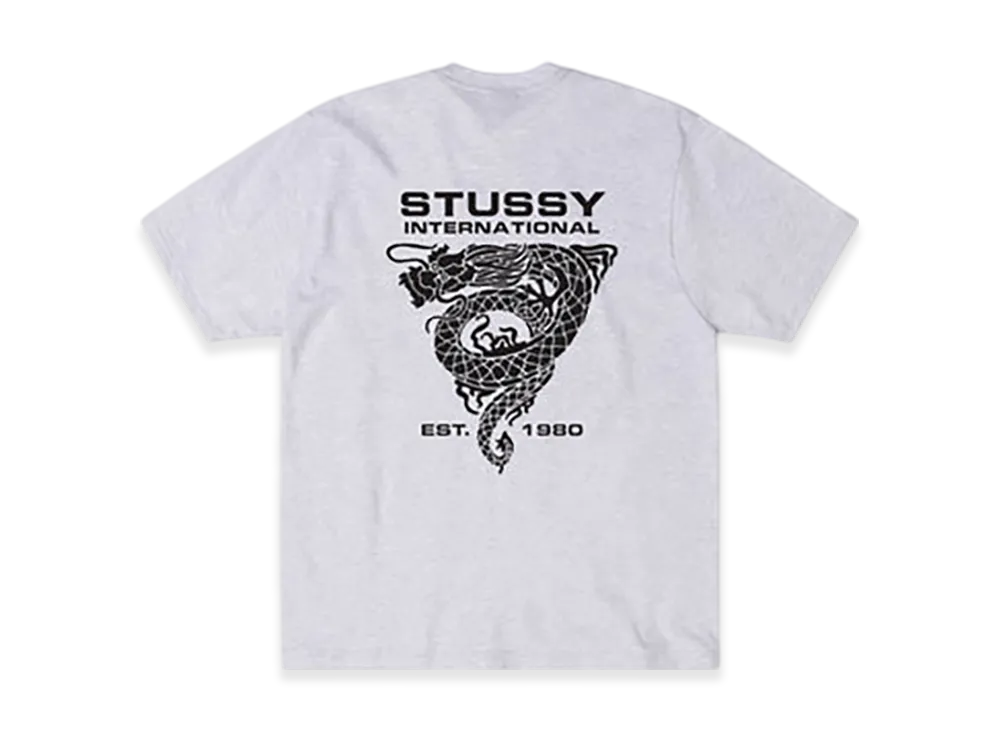 Stussy Dragon Tee "Ash Heather"