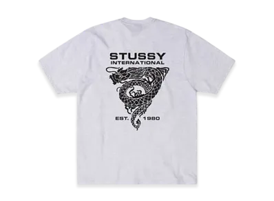 Stussy Dragon Tee "Ash Heather"