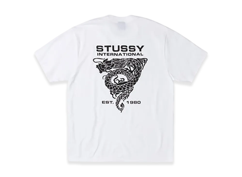 Stussy Dragon Tee "White"