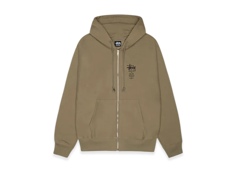 Stussy Swim Out Zip Hoodie "Army"