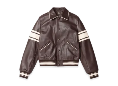 Stussy x Wales Bonner Leather Varsity "Brown"