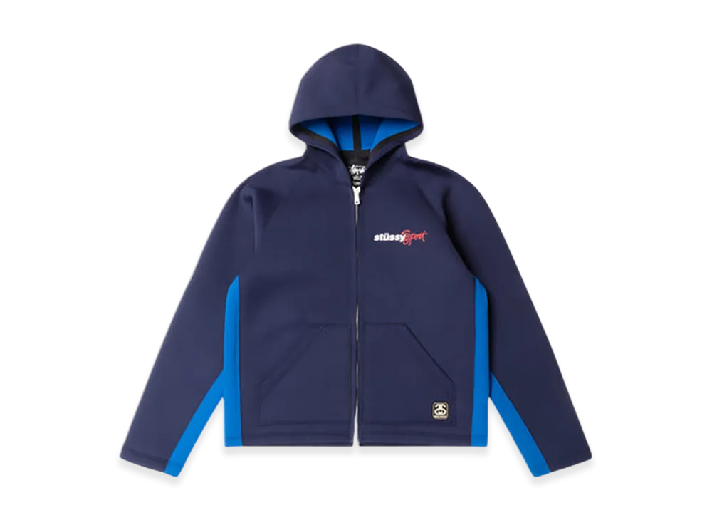 Stussy x Wales Bonner Neoprene Hoodie "Navy"