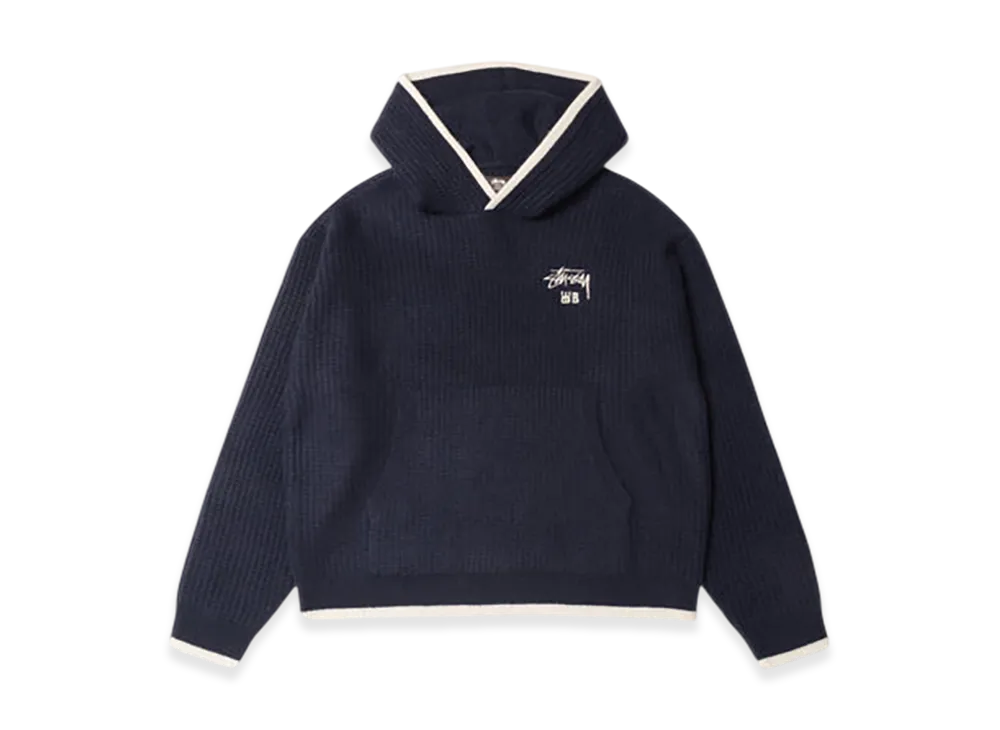 Stussy x Wales Bonner Cashmere Hoodie "Navy"