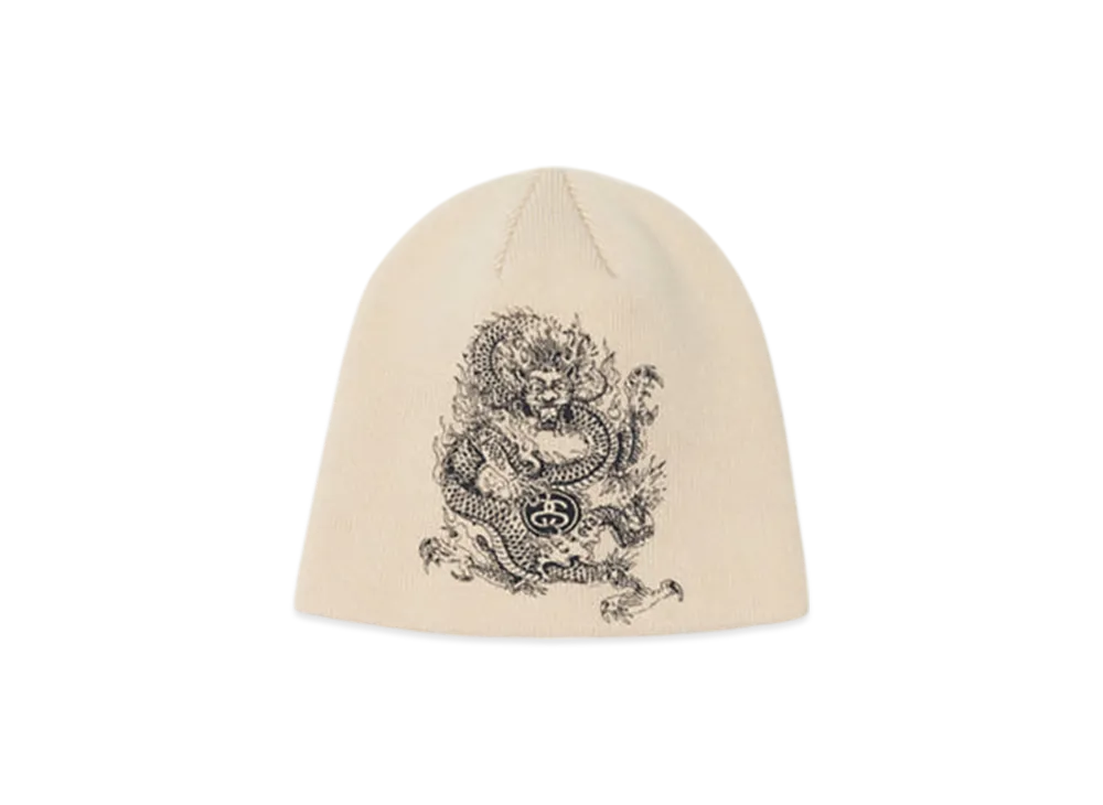 Stussy Skullcap Dragon Print "Stone"