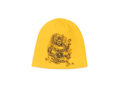 Stussy Skullcap Dragon Print "Yellow"