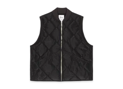 Stussy Thermal Lined Quilted Vest "Black"