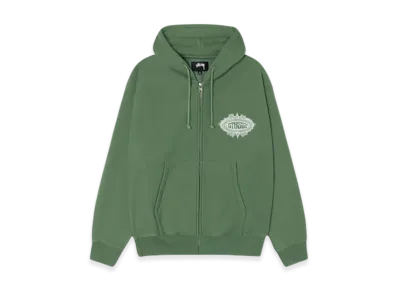 Stussy Mantra Zip Hoodie "Green"