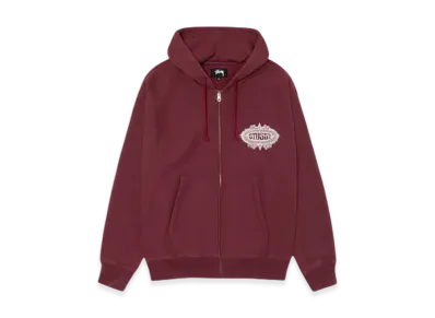 Stussy Mantra Zip Hoodie "Burgundy"