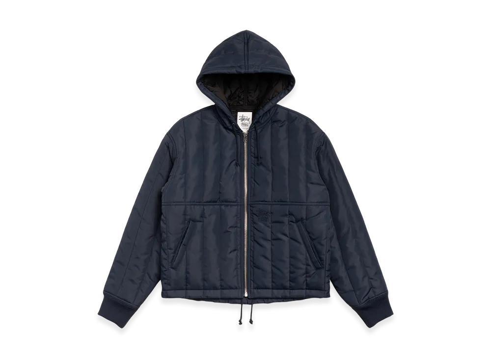Stussy Quilted Nylon Work Jacket "Navy"