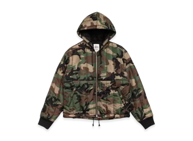 Stussy Quilted Nylon Work Jacket "Woodland Camo"
