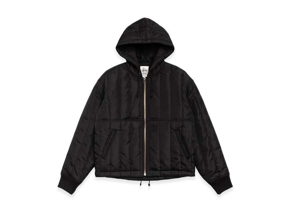 Stussy Quilted Nylon Work Jacket "Black"