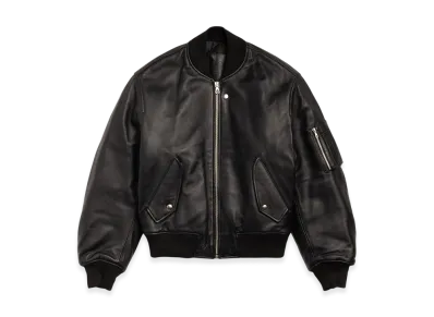 Stussy Leather Built Bomber "Black"