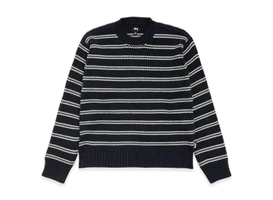 Stussy Stripe Knit Crew "Ocean"