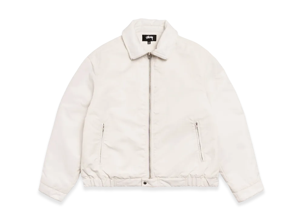 Stussy Pile Lined Zip Jacket "Bone"