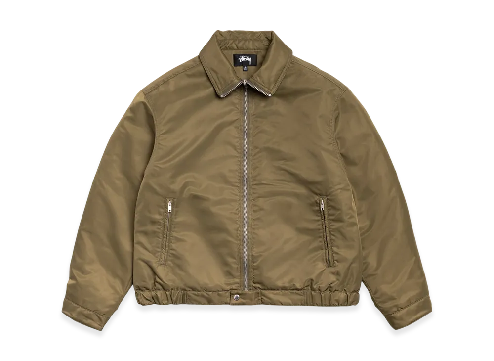 Stussy Pile Lined Zip Jacket "Olive"