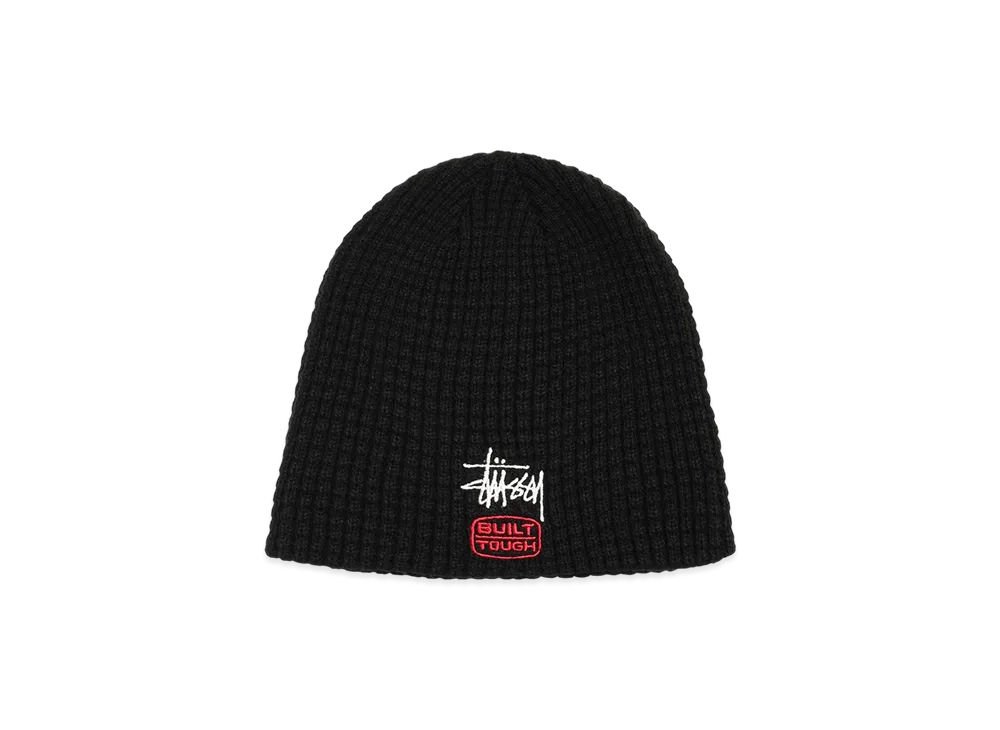 Stussy Waffle Skullcap Built Tough "Black"