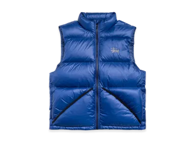 Stussy Micro Ripstop Down Vest "Royal"