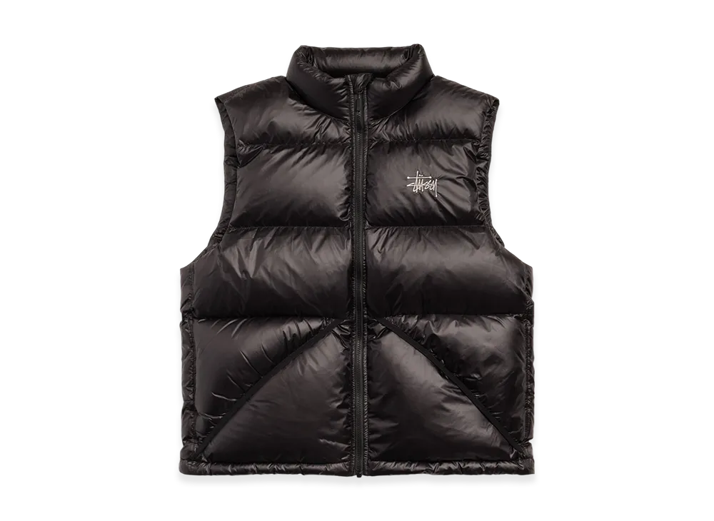 Stussy Micro Ripstop Down Vest "Black"