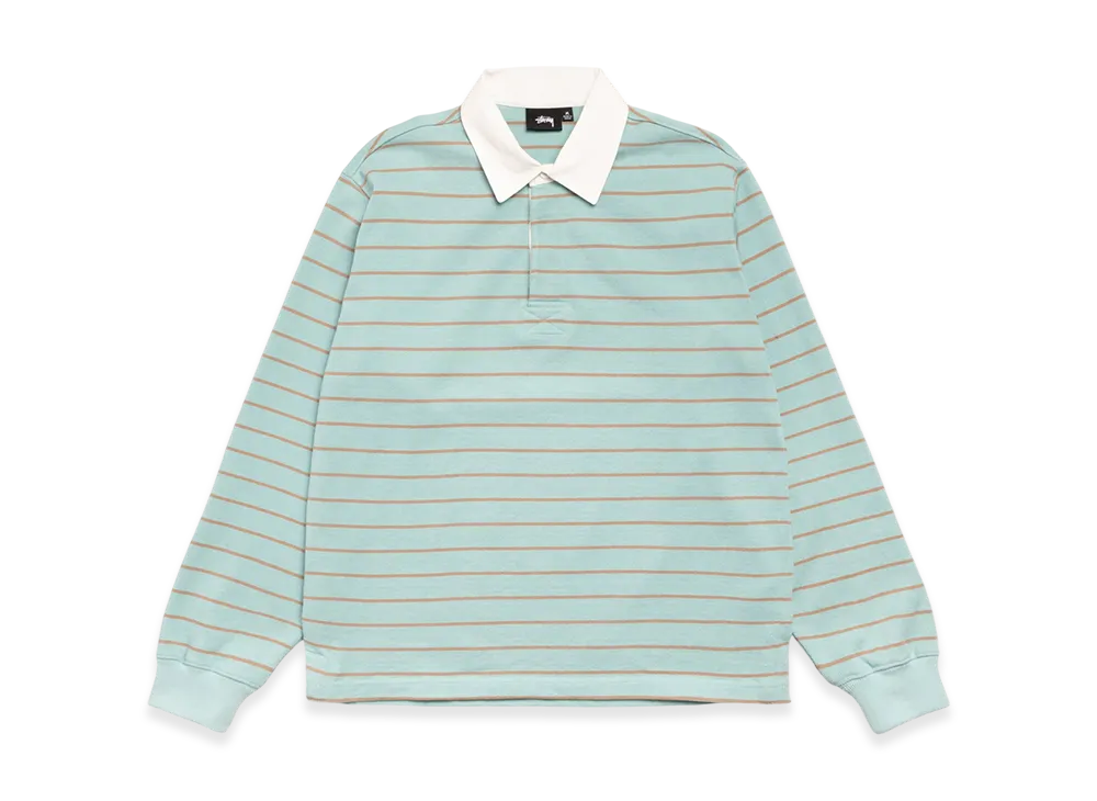 Stussy Striped Rugby Shirt "Blue"