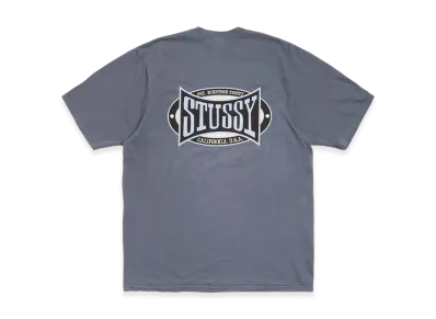 Stussy Champion Oval Tee Pigment Dyed "Navy"
