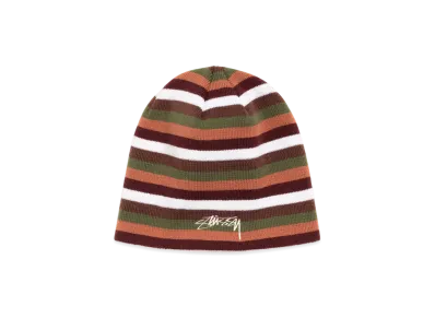 Stussy Skullcap Smooth Stock Striped "Brown"
