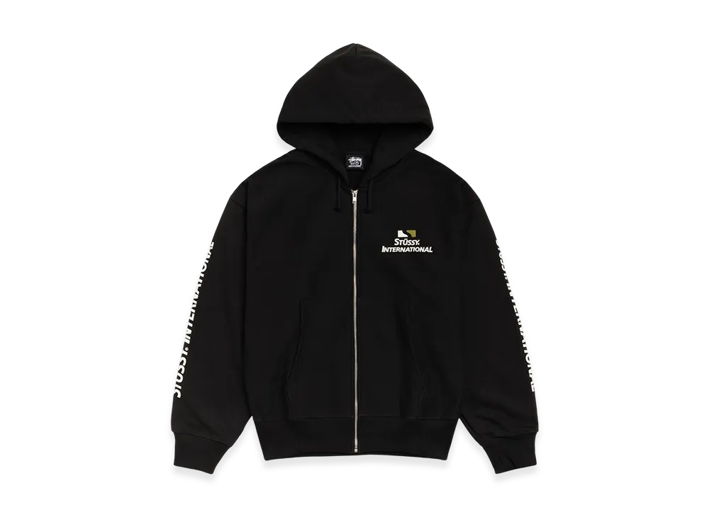Stussy International Zip Hoodie "Black"