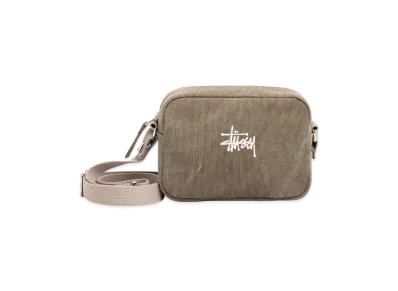 Stussy Waxed Canvas Pouch "Stone"