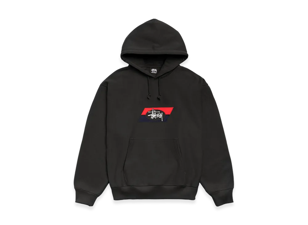 Stussy Double Stripe Hoodie "Black"