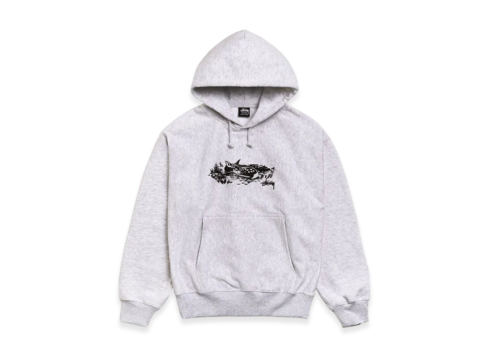 Stussy Fawn Hoodie "Ash Heather"