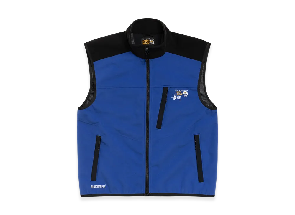 Stussy x Mountain Hardwear WINDSTOPPER Vest "Blue"
