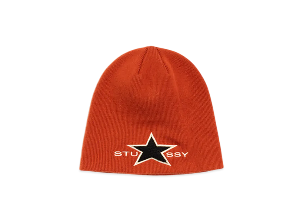 Stussy Skullcap Star Patch "Rust"
