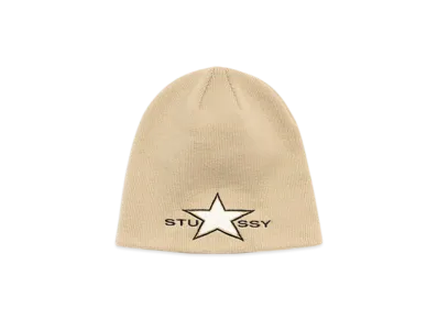 Stussy Skullcap Star Patch "Sand"
