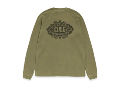 Stussy Mantra Raglan Thermal "Olive"