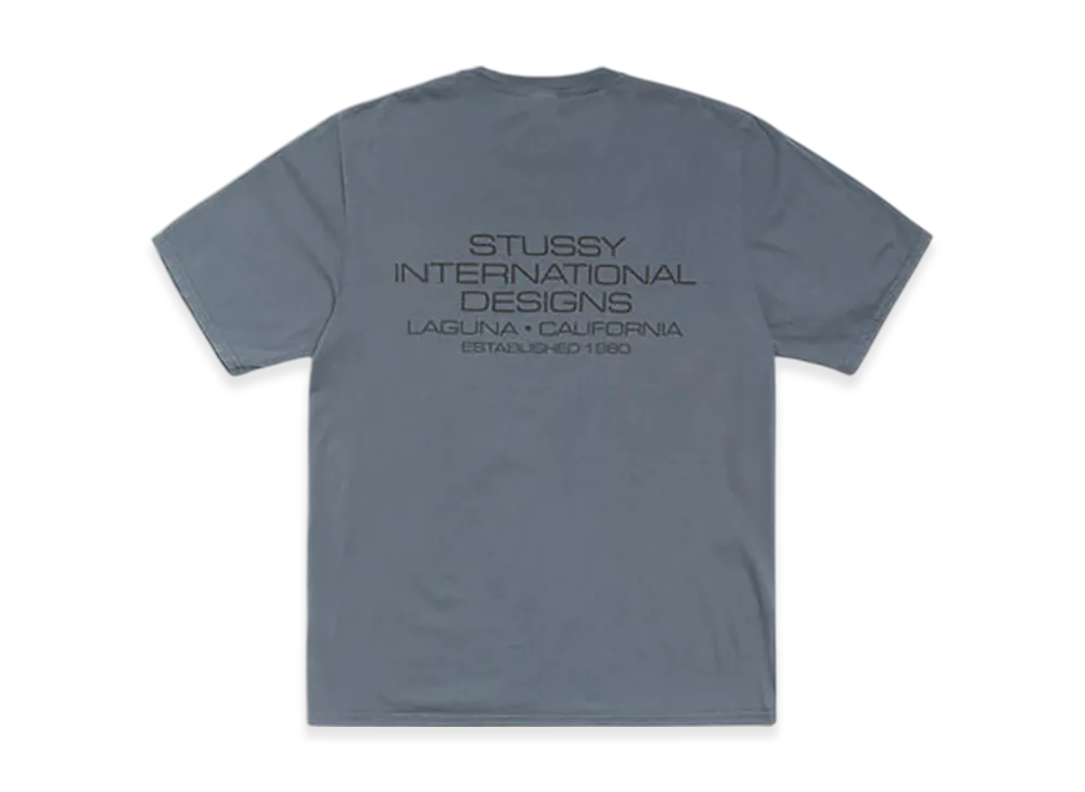 Stussy International Design Tee Pigment Dyed "Navy"