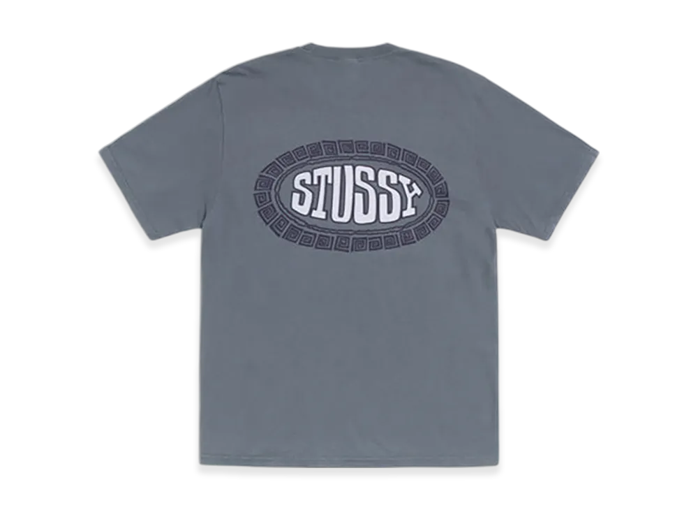 Stussy Tile Oval Tee Pigment Dyed "Navy"