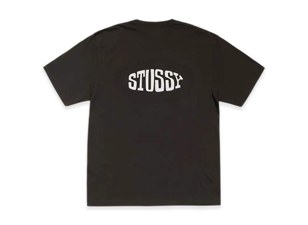 Stussy Tile Oval Tee Pigment Dyed "Faded Black"