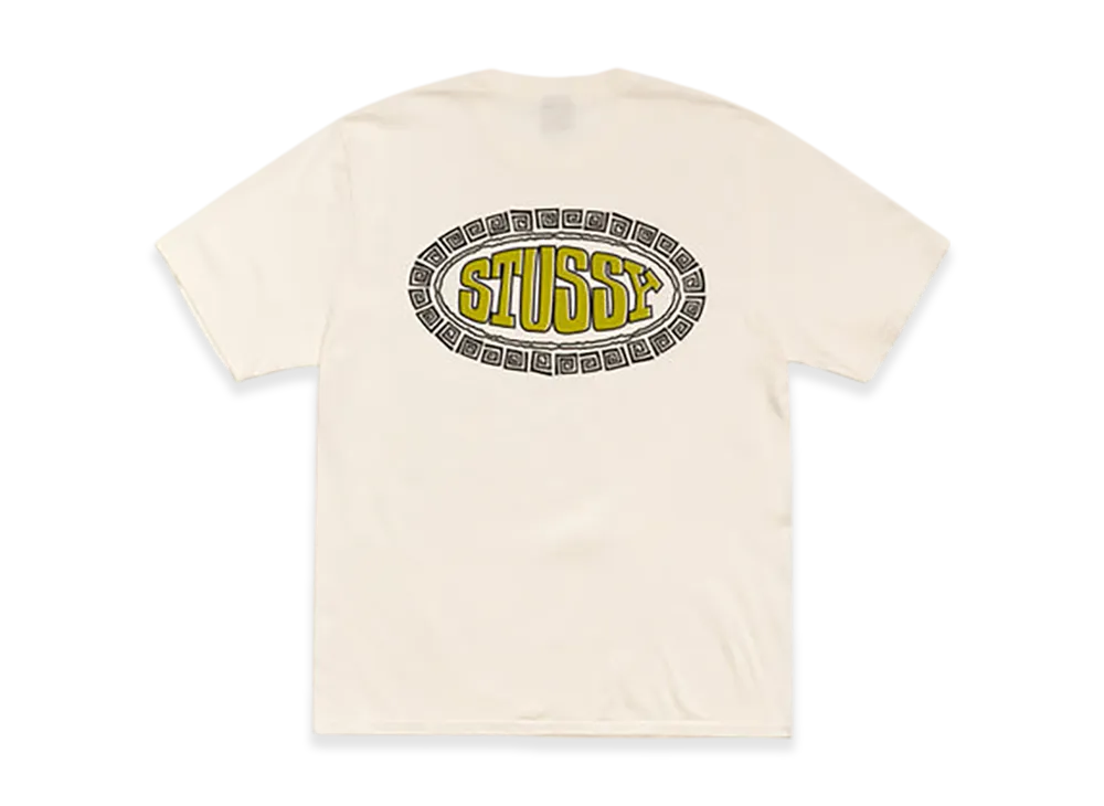 Stussy Tile Oval Tee Pigment Dyed "Natural"