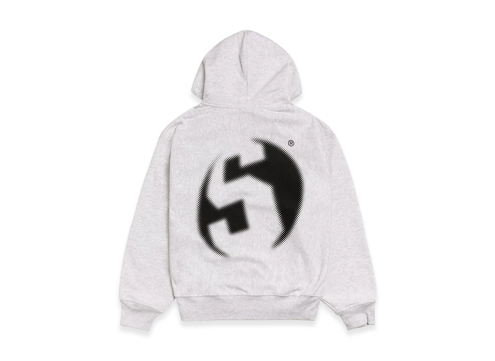 Stussy Lens Zip Hoodie "Ash Heather"