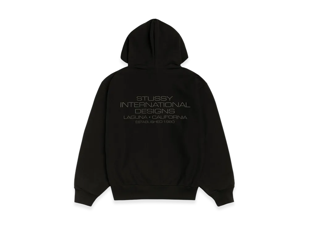 Stussy International Designs Zip Hoodie "Black"