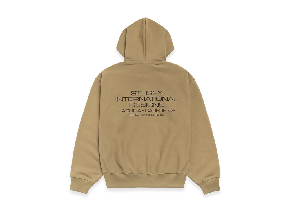 Stussy International Designs Zip Hoodie "Army"