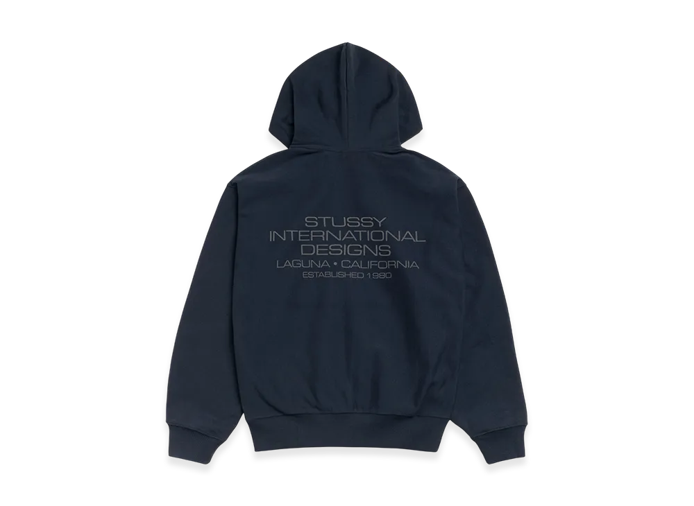 Stussy International Designs Zip Hoodie "Navy"