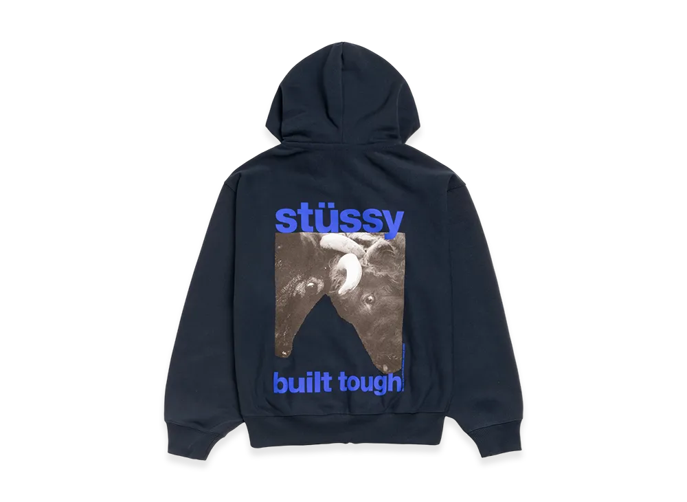 Stussy Built Tough Zip Hoodie "Navy"