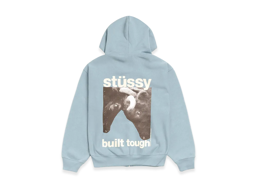 Stussy Built Tough Zip Hoodie "Slate"