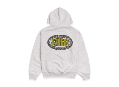 Stussy Tile Oval Hoodie "Ash Heather"