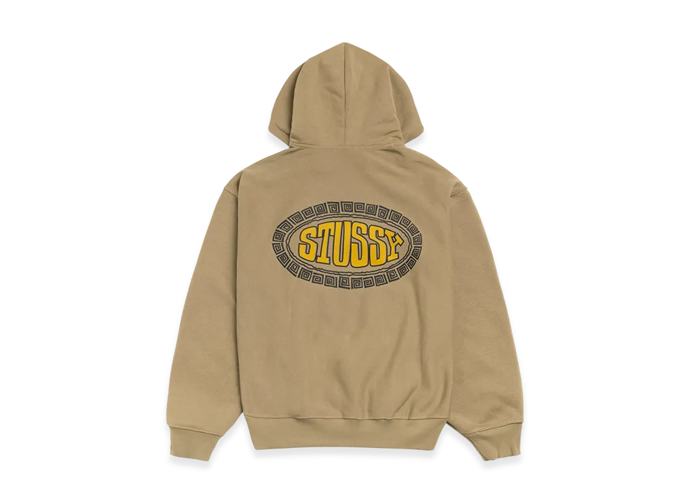 Stussy Tile Oval Hoodie "Army"