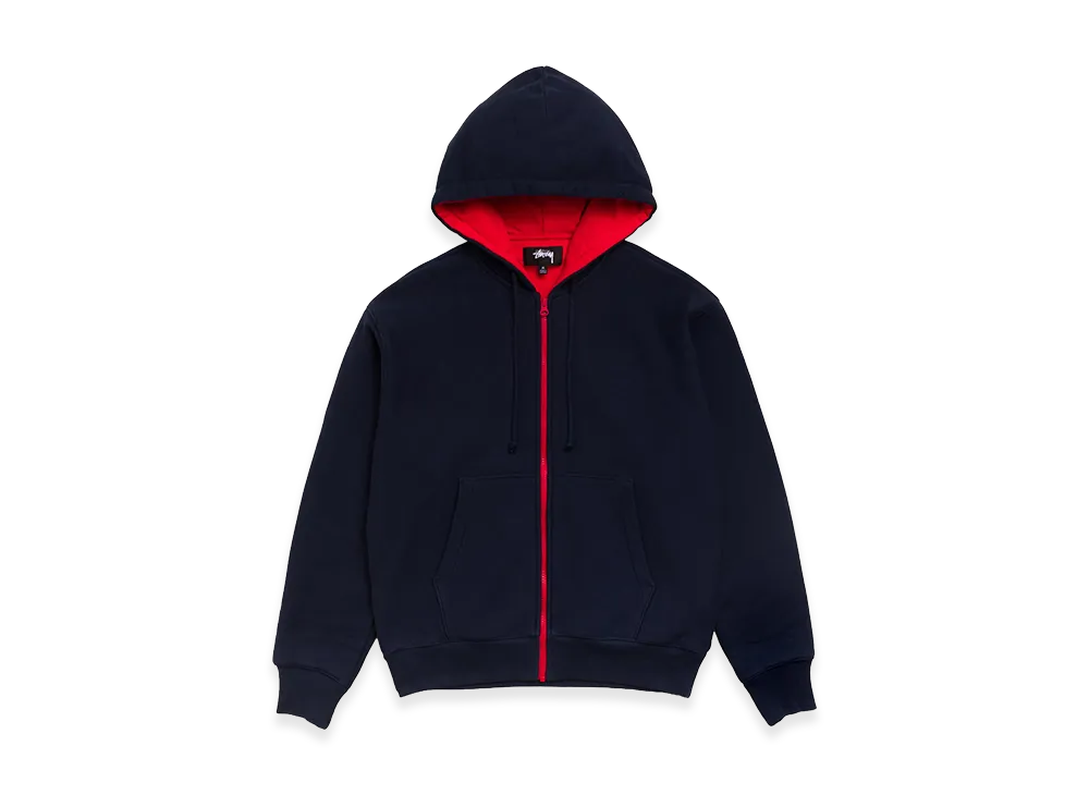 Stussy Double Faced Zip Hoodie "Navy"